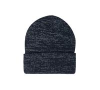 Unisex-Strickmütze mit dekorativem reflektierendem Garn ONESIZE blau|grau 2171980.5836.ONESIZE