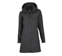 Mufflon Damen Wollmantel Rika,Farbe: Anthrazit, Größe: XL