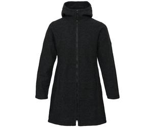 Mufflon Jana Damen Merino Mantel mit Kapuze anthrazit Größe S Farbgruppe grau grau Damen 100% Wolle
