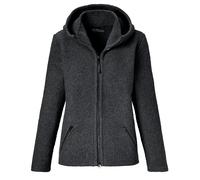 Mufflon Jula Damen Wolljacke Kapuzenjacke Schurwolle anthrazit Größe XS Farbgruppe grau grau Damen 100% Wolle