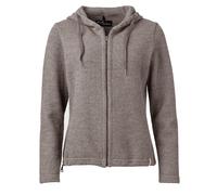 Mufflon Kalea Damen Merino Wolljacke mit Kapuze stone Größe S Farbgruppe beige beige Damen 100% Wolle