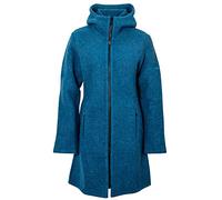 Mu- Rika W300 Wollmantel mit Kapuze Damen, sea petrol, Größe: M