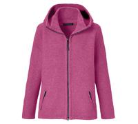Mufflon Nele Damen Merino Wolljacke mit Kapuze candy Größe XL Farbgruppe pink pink Damen 100% Wolle