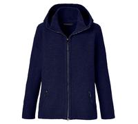 Mufflon Nele Damen Merino Wolljacke mit Kapuze marine Größe M Farbgruppe navy navy Damen 100% Wolle