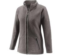 Mu- Lou Wolljacke W100 mit Stehkragen Damen, granit grau, Größe: S
