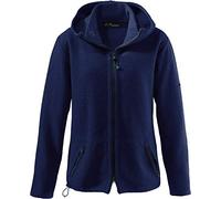 Mu- Nele W100 Wolljacke mit Kapuze Damen, nachtblau, Größe: S