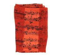 mugesh Schal Noten (orange/schwarz) - Schönes Geschenk für Musiker