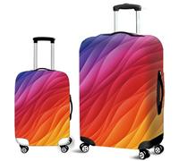 Muiuou Elastische Kofferschutzhülle,3D Print Trolley Fall Schutzhülle Waschbare Anti-Kratzer Staubdichte Fall Trolley Protector Kofferschutz für 18-32 Zoll (XL (30-32 Zoll),Stil 3)