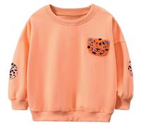 MUJOQE Kinder Mädchen Pullover Baumwolle Tiger Sweatshirt Langarm Winter Kleidung Langarmshirt Tops 104
