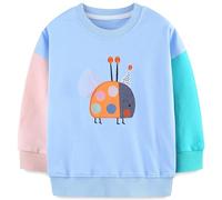 MUJOQE Mädchen Pullover Kinder Baumwolle Sweatshirt Winter Kleidung Weiche Langarmshirt Activewear 3 Jahre