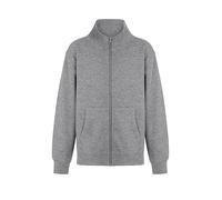 Mukua Unisex Kinder Sz270k-Cooper Kids Sudadera Niño Cremallera Color Heather Grey Talla 7/8 Sweatshirt ohne Kapuze, Erikaviolett, 7-8 Jahre