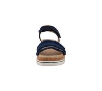 Mules TOM TAILOR "Tom Tailor Flat Sandals - Mules", Damen, Gr. 36, blau (navy), Polyester, Schuhe (95398518-36) navy