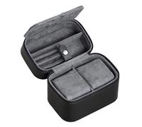 Mulhouse Uhrenbox 2 Uhren Schwarz Leder KXD0982 - Unisex - Leder