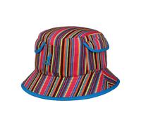 Multi Color Stripe Bucket Stoffhut - bunt / S/M (54-57 cm)