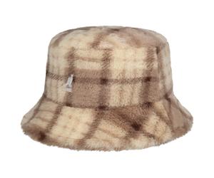 Multi Plaid Faux Fur Bucket Stoffhut by Kangol beige S (54-55 cm)