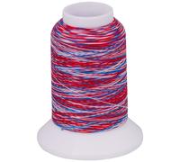 Multicolor Bauschgarn, 1000m (mehrfarbig blau/rot/weiss)