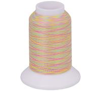 Multicolor Bauschgarn, 1000m (mehrfarbig gelb/grün/rosa)