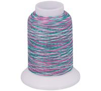 Multicolor Bauschgarn, 1000m (mehrfarbig rosa/grün/weiss)