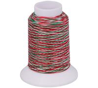 Multicolor Bauschgarn, 1000m (mehrfarbig rot/grün/weiss)