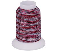 Multicolor Bauschgarn, 1000m (mehrfarbig schwarz/blau/rot/weiss)