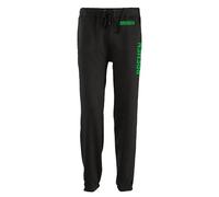 multifanshop Jogginghose - Bremen - Bund & Seite - Druck grün - Trainingshose Größe 3XL schwarz