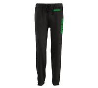 multifanshop Jogginghose - Mönchengladbach - Bund & Seite - Druck grün - Trainingshose Größe XXL schwarz