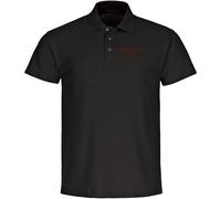 multifanshop Poloshirt - St. Pauli - Herzschlag - Druck braun - Polo Größe L schwarz