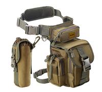 Multifunktional Drop Leg Taille Tasche Taktischer Militär Oberschenkel Hip Outdoor Pack für Motorrad Wandern Reisen Angeln Werkzeugtasche (Coyote Tan)