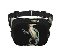 Multifunktionale Hüfttasche mit abstraktem Eidechsen-Druck, Unisex, trendige Kuriertasche, Reise-Sport-Aufbewahrungstasche