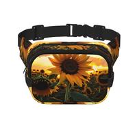 Multifunktionale Hüfttasche mit Sonnenblumen-Motiv, Unisex, trendige Kuriertasche, Reise-Sport-Aufbewahrungstasche