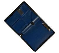 Multifunktionale Konferenzmappe mit Reißverschluss, Business Aktenmappen Hülle aus Leder mit Tasche, Kartenhalter, Stiftschlitz, Klemmbrett, Dokumenten Organizer