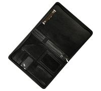 Multifunktionale Konferenzmappe mit Reißverschluss, Business Aktenmappen Hülle aus Leder mit Tasche, Kartenhalter, Stiftschlitz, Klemmbrett, Dokumenten Organizer