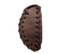 Multifunktionale Münzgeldbörse, kleine Geldbörse, PU-Leder, Münzbörse, Mittelalter-Hüfttasche, Renaissance-Gürteltasche, Würfeltasche, braun, 8x9.5cm