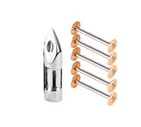 Multifunktionale Spulenkapsel, Hochwertiges Metall, 1 Spulenkapsel 5 Spulen, Silber - Automatischer Fadenabschneider, Verhindert Fadenverheddern, Ideal für