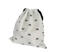 Multifunktionale Tasche mit Kordelzug, Kosmetikschleifen, Make-up, tragbare Aufbewahrungstaschen, Geschenk, kleine Schleifen, Make-up, kleine Leinwand, tragbar, Schwarz , L, Mass Beauty