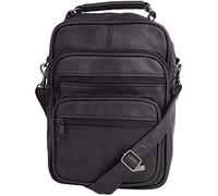 Multifunktionale Umhängetasche aus weichem Nappaleder mit abnehmbarem Riemen