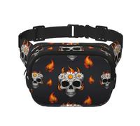 Multifunktions-Hüfttasche mit Spinnenkopf, Cartoon-Gänseblümchen, Unisex, trendige Kuriertasche, Reise-Sport-Aufbewahrungstasche