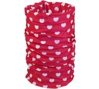 Multifunktionstuch für Kinder in vielen Farben! weiß mit rot, Herz