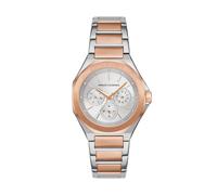 Multifunktionsuhr ARMANI EXCHANGE, edelstahlfarben, roségoldfarben, Armbanduhren, Damen, Quarzuhr, Armbanduhr, Damenuhr, Edelstahlarmband, analog, Tag (88603237-0) edelstahlfarben, roségoldfarben