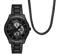 Multifunktionsuhr ARMANI EXCHANGE, schwarz, Armbanduhren, Herren, Armbanduhr, Herrenuhr, Edelstahlarmband, ideal auch als Geschenk (17510207-0) schwarz