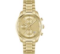 Multifunktionsuhr BOSS "GRAND TOUR LADIES", gold (goldfarben, goldfarben), Armbanduhren, Damen, Quarzuhr, Armbanduhr, Damenuhr, Edelstahlarmband (61258560-0) goldfarben, goldfarben