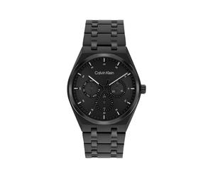 Multifunktionsuhr CALVIN KLEIN "CK MOTION", schwarz, schwarz, Armbanduhren, Damen, Quarzuhr, Armbanduhr, Damenuhr, Herrenuhr, Edelstahlarmband, analog (60709838-0) schwarz, schwarz