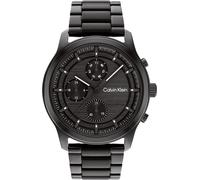 Multifunktionsuhr CALVIN KLEIN "SPORT MULTI-FUNCTION", schwarz, Armbanduhren, Herren, Quarzuhr, Armbanduhr, Herrenuhr, Datum, Edelstahlarmband (49509143-0) schwarz