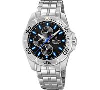 Multifunktionsuhr FESTINA, silber (silberfarben), Armbanduhren, Herren, Armbanduhr, Quarzuhr, Herrenuhr, Edelstahlarmband,bis 10bar wasserd. (31553420-0) silberfarben