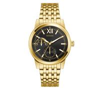 Multifunktionsuhr GUESS "EMERSON", gold (goldfarben), Armbanduhren, Herren, Multifunktionsuhr, Quarzuhr, Armbanduhr, Herrenuhr, Edelstahlarmband, Datum (87522100-0)