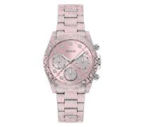 Multifunktionsuhr GUESS "GEMMA", rosa, Armbanduhren, Damen, Quarzuhr, Armbanduhr, Damenuhr, Edelstahlarmband, Datum (86159653-0) rosa