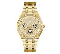 Multifunktionsuhr GUESS "KRYPTONITE", gold (goldfarben), Armbanduhren, Herren, Quarzuhr, Armbanduhr, Herrenuhr, Edelstahlarmband, Datum (58133016-0) goldfarben