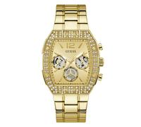 Multifunktionsuhr GUESS "PHOENIX QUANTUM", goldfarben, Armbanduhren, Herren, Quarzuhr, Armbanduhr, Herrenuhr, Edelstahlarmband, analog, Wochentag (72239625-0) goldfarben