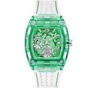 Multifunktionsuhr GUESS "PHOENIX", weiß, Armbanduhren, Herren, Armbanduhr, Quarzuhr, Herrenuhr, Silikonarmband (22982030-0) weiß