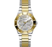 Multifunktionsuhr GUESS "SUNRAY", silber (silbergoldfarben), Armbanduhren, Damen, Multifunktionsuhr, Armbanduhr, Quarzuhr, Damenuhr (90074919-0)